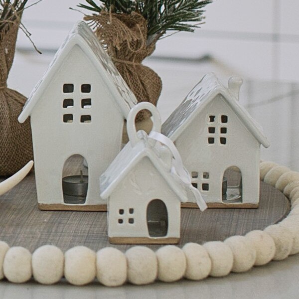 Eva & Co Ceramic Tealight House Large SplitP